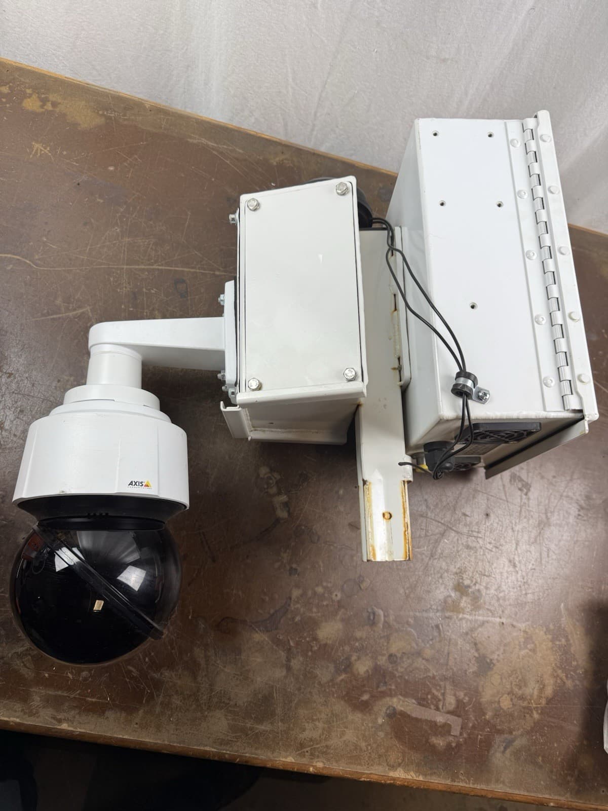 Axis Solar Surveillance Security Camera System Mobile Trailer Unit