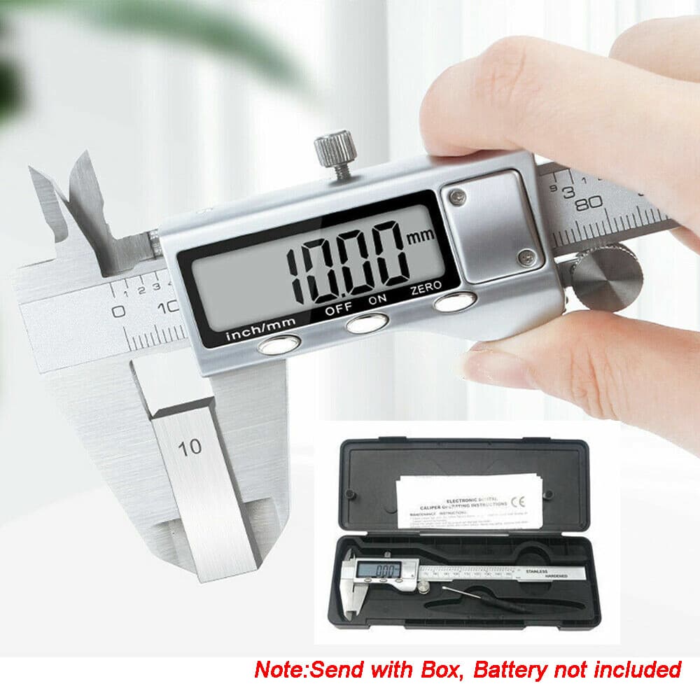 6" Stainless Steel Digital Caliper Vernier Micrometer Electronic Measuring Ruler 2