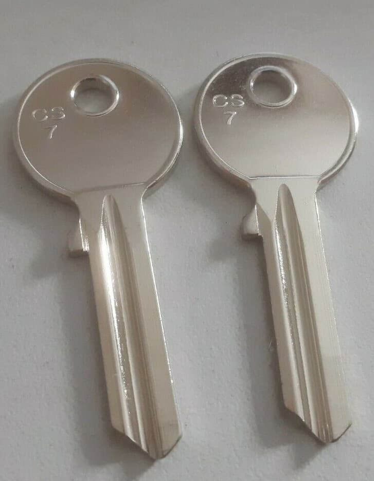 2 x SILCA CS 7 Key Blanks to Suit CISA Cylinder Lock (3248)