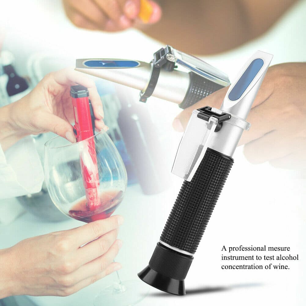0~40% Brix 0~25% Alcohol Wine Refractometer Sugar Wine Concentration Meter Tool 2