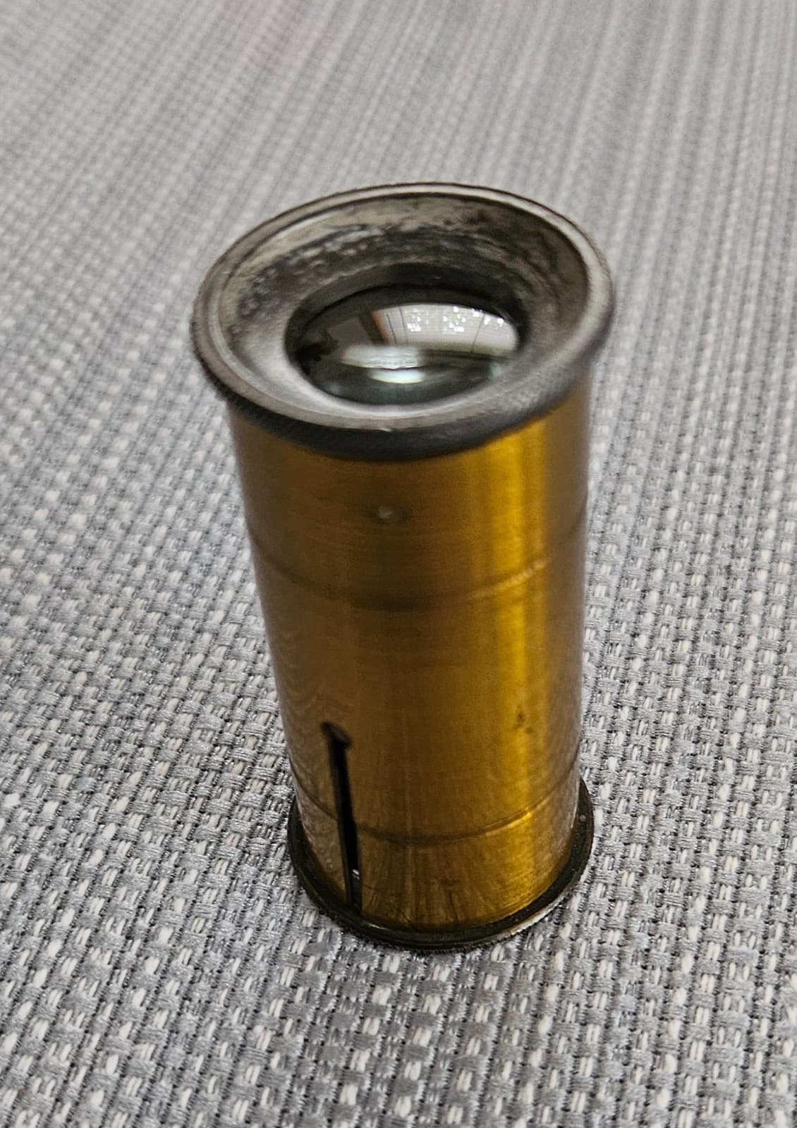 ANTIQUE BRASS FRENCH POCKET MICROSCOPE WITH INSTRUCTIONS 3