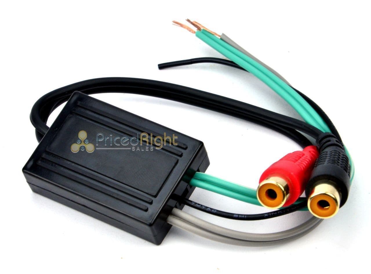Speaker to 2 RCA Line Output Converter In Out High Low 3