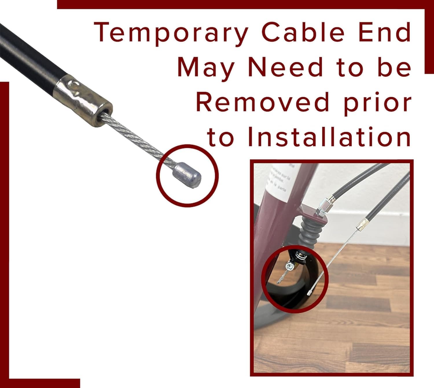 34" Walker Brake Cable Replacement - for Most Mobility Rollators, Transport Chai 4