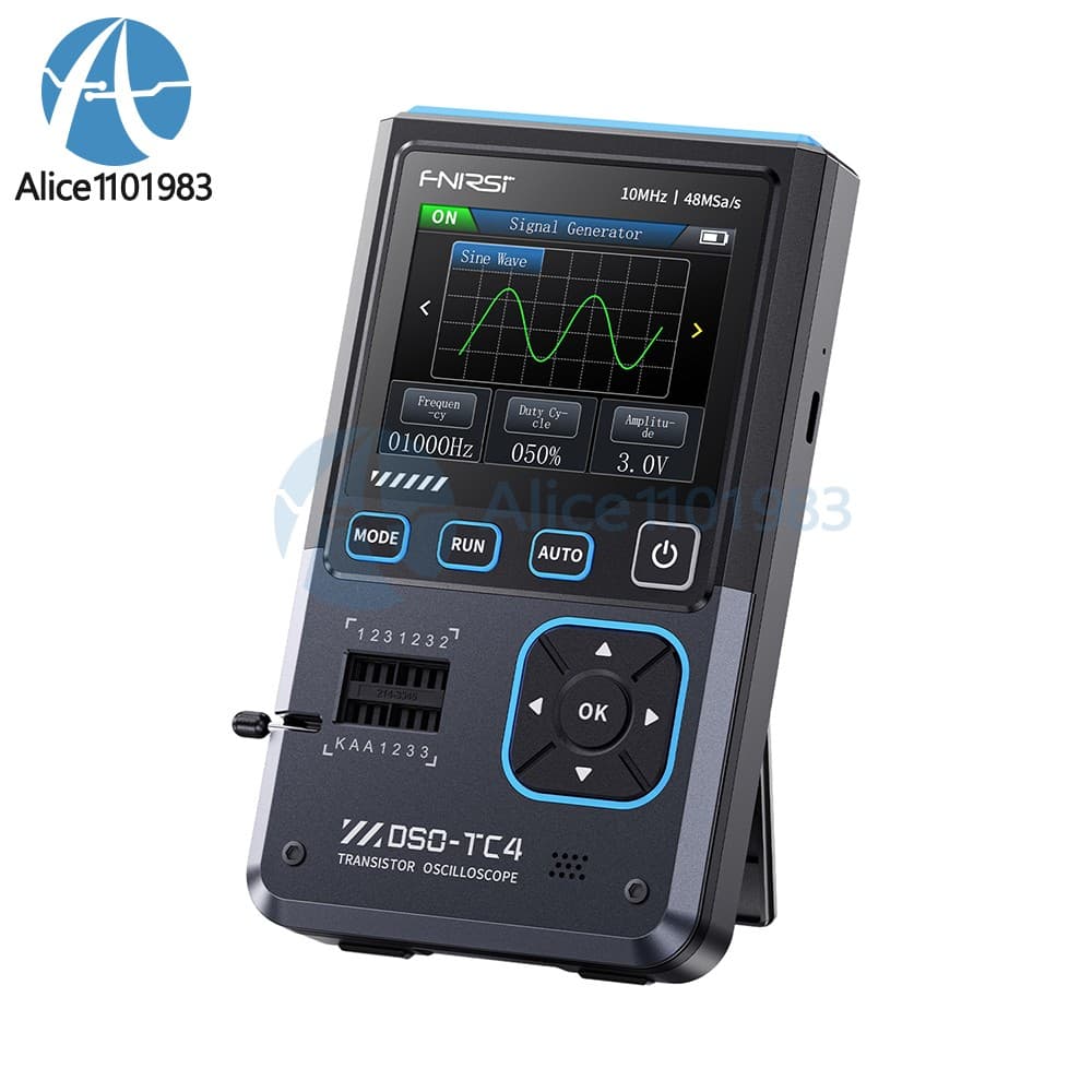 DSO-TC4 Oscilloscope Transistor Tester Electronics Component Tester 10MHz 48Ms/s 3