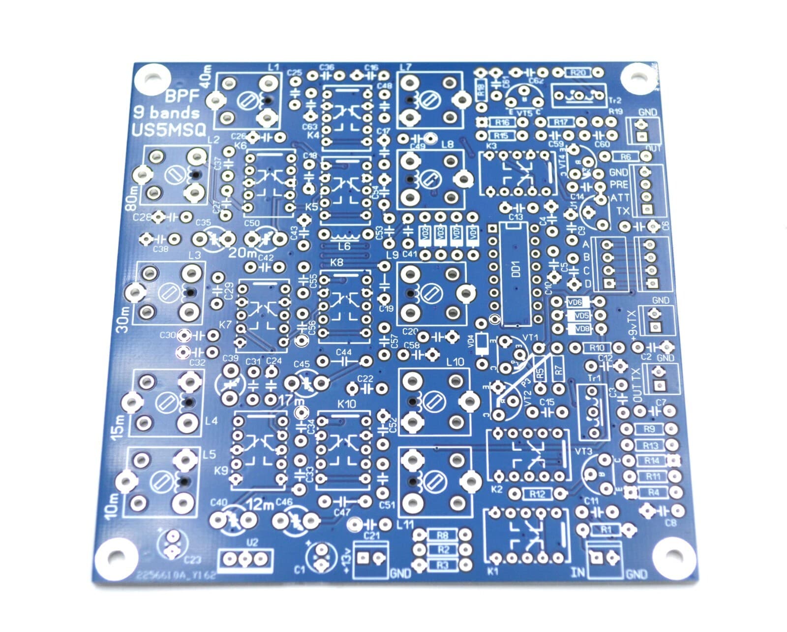 9 band HF BPF Inteface Module DIY KIT band pass filter ODYSSEY HiQSDR Red Pitaya 6