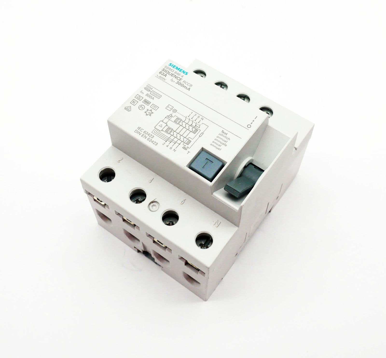 Siemens SIQUENCE 5SM3 646-4 residual current circuit breaker type B 300mA -unused/original packaging- 4