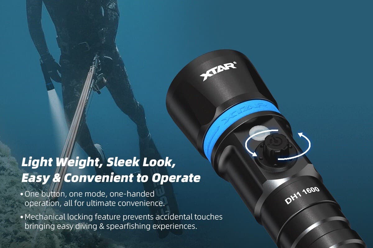 XTAR DH1 1600 Lumens Dive Light XTAR Hunter DH1 1600 Lumens Dive Light 5