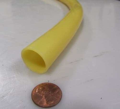 Latex Rubber Tubing Shore A35 Amber 7/8" OD x 3/4" ID x 1/16" Wall x 5 Ft Length 4