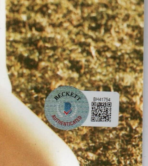 NATALIE GULBIS SIGNED AUTO'D 8X10 PHOTO BAS COA LPGA TOUR  BIKINI 3