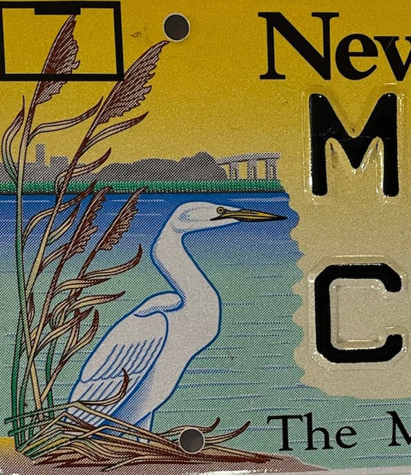 WILDLIFE MEADOWLANDS GREAT EGRET license plate Terrapin Turtle Heron Marshland 2