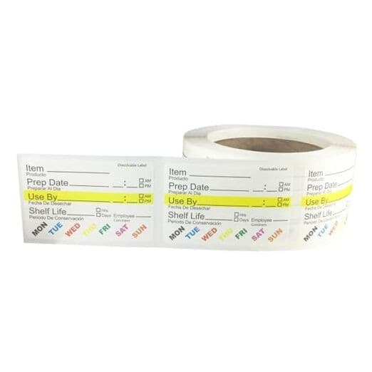 InStockLabels Dissolvable Food Labels - 2” x 3” (Labels) - Rotation Food 500