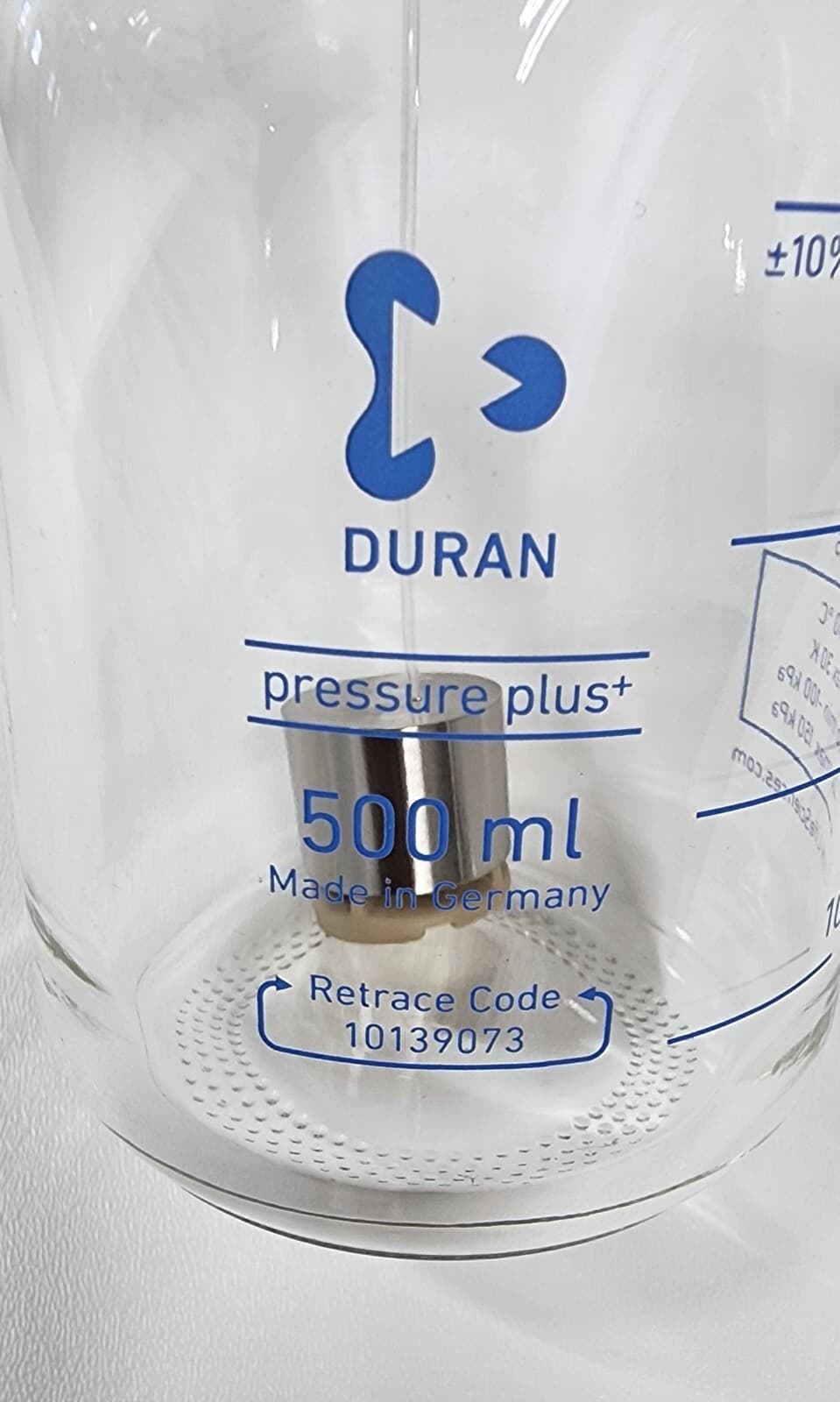 Duran HPLC Bottle pressure plus connection system 3 PORT 4