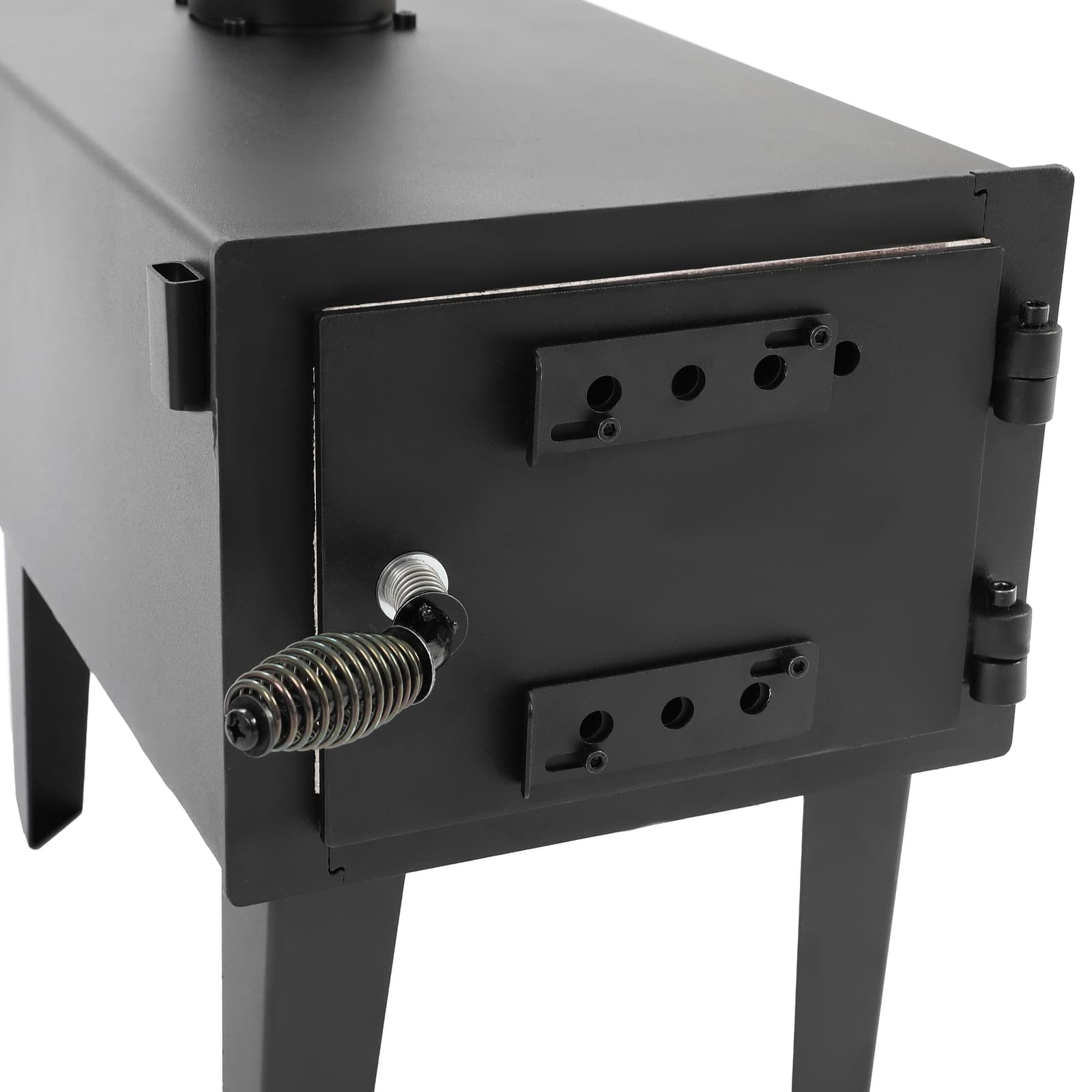 Steel Outdoor Wood Burning Stove for Cooking Hiking with Chimney Pipe Portable 5