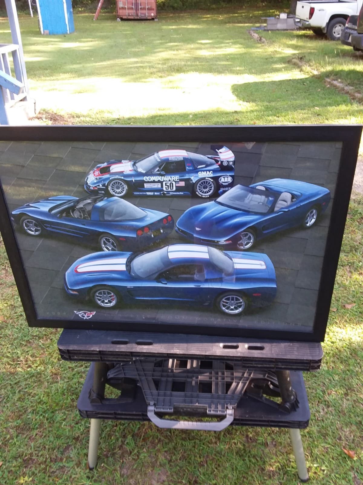 2004 CORVETTE COMMENORATIVE EDITIONS 24" X 36" POSTER-USED-READ 5