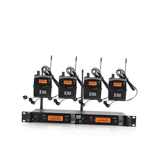  RW2080 Rocket Audio Whole Metal Wireless in Ear Monitor System 2 Channel 4 