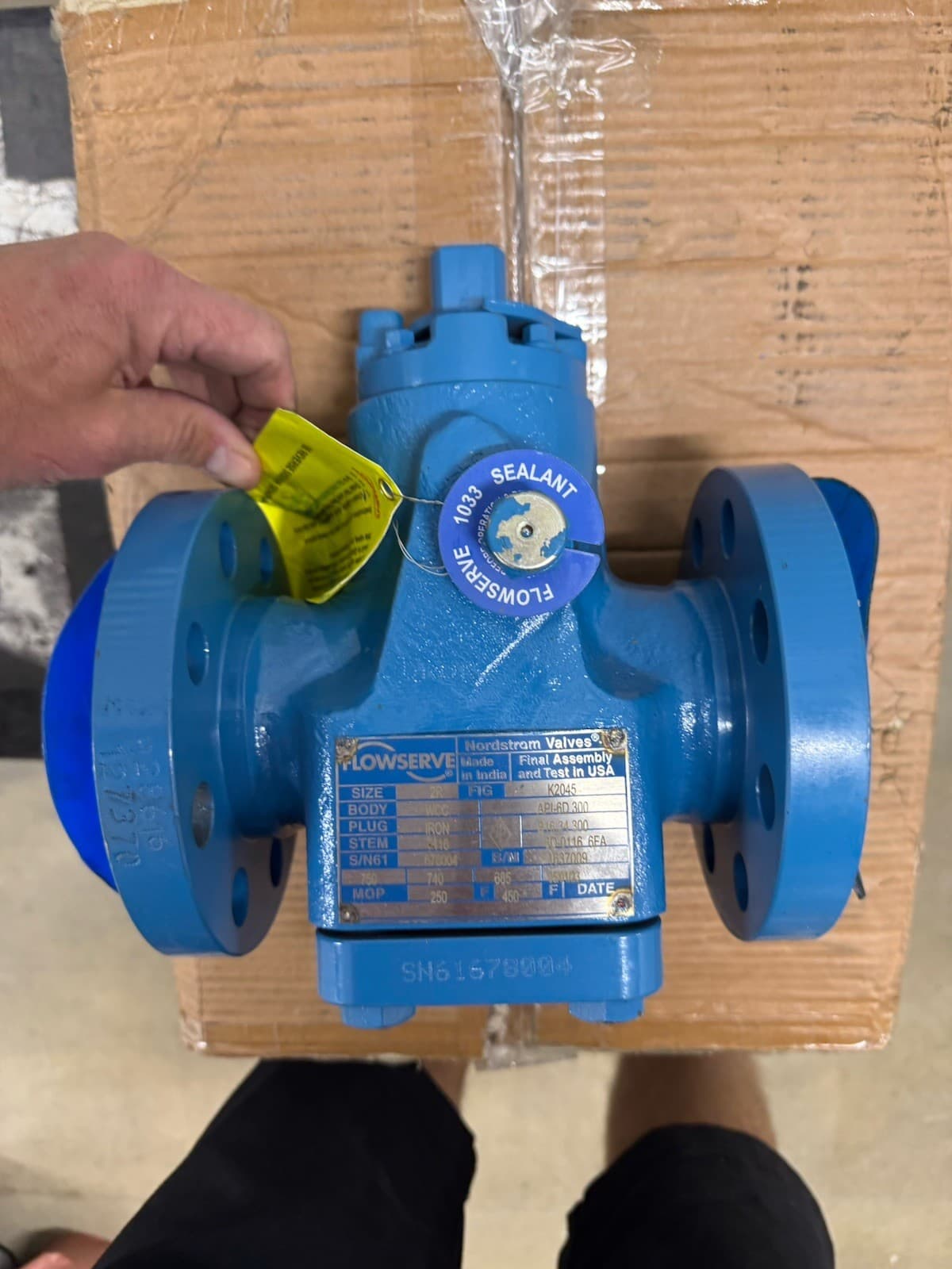 Lubricated Plug Valve FLOWSERVE K2045 Dynamic Balance 2" 300 Beveled End