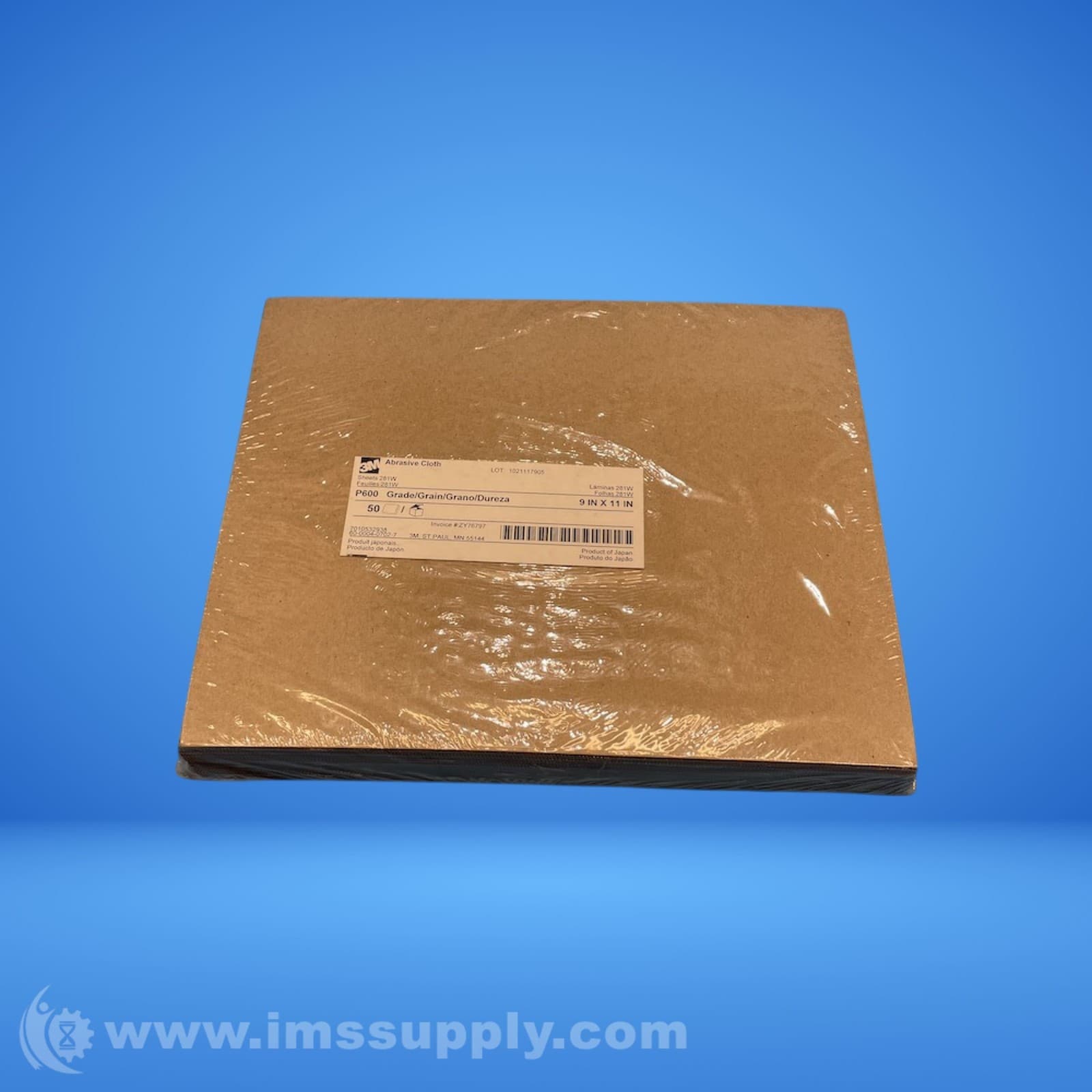 3M 7010532938 Bag of 50 P600 Grit Cloth Sheets FNFP