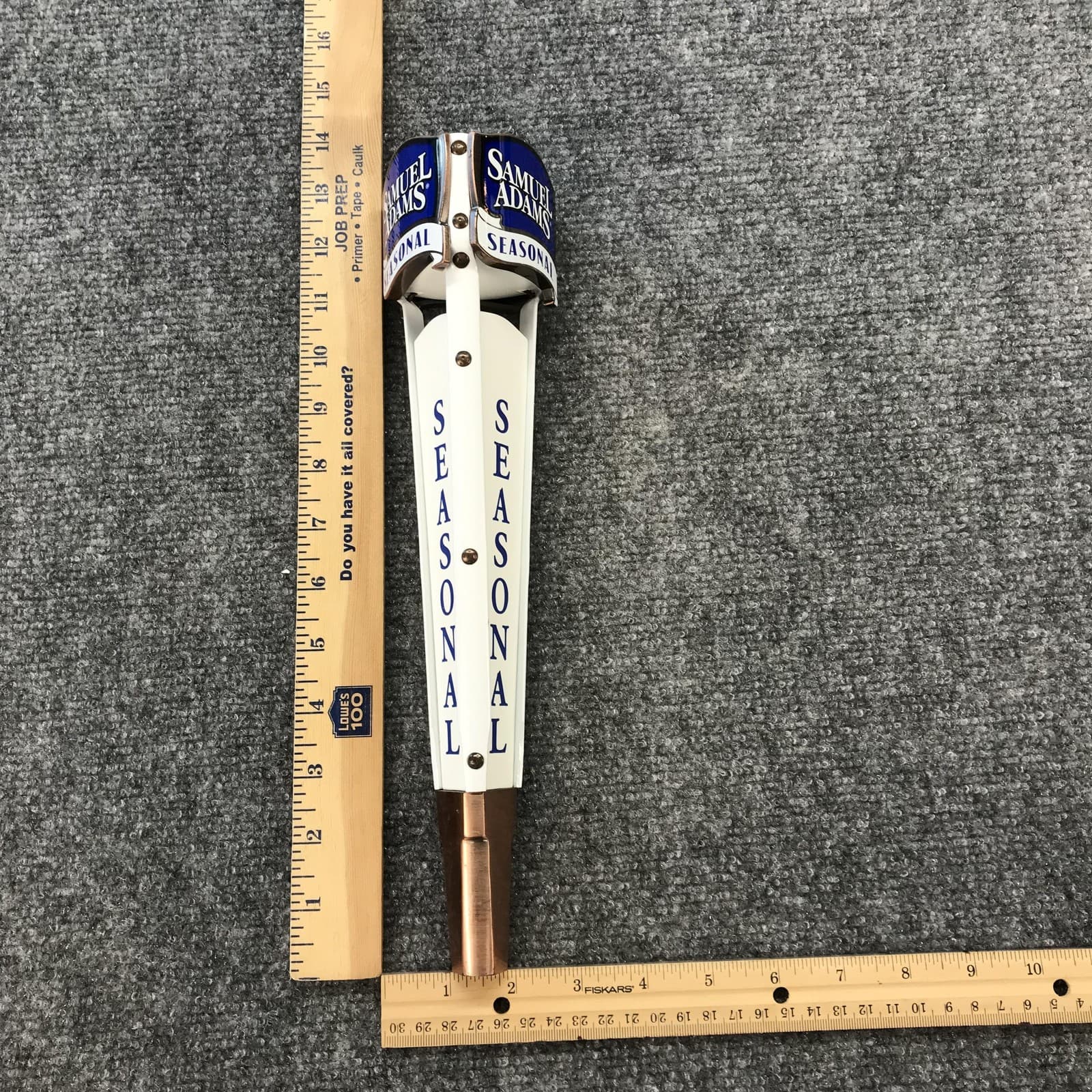 Samuel Adams Seasonal Beer Tap Handle 12" Collectible Bar Pub Decor Brewery 6