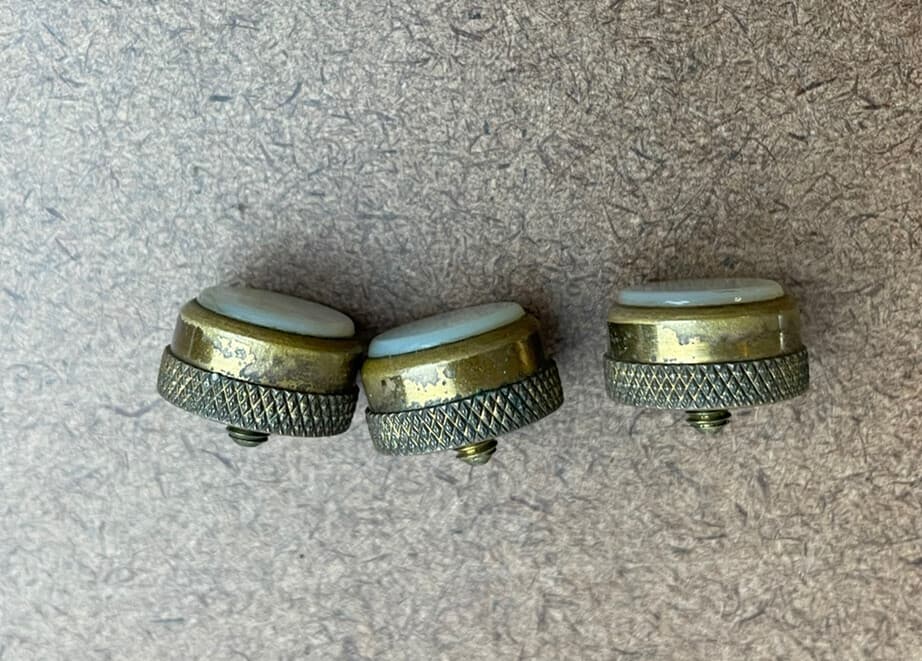 Early Geo M Bundy Cornet Valve Buttons 2