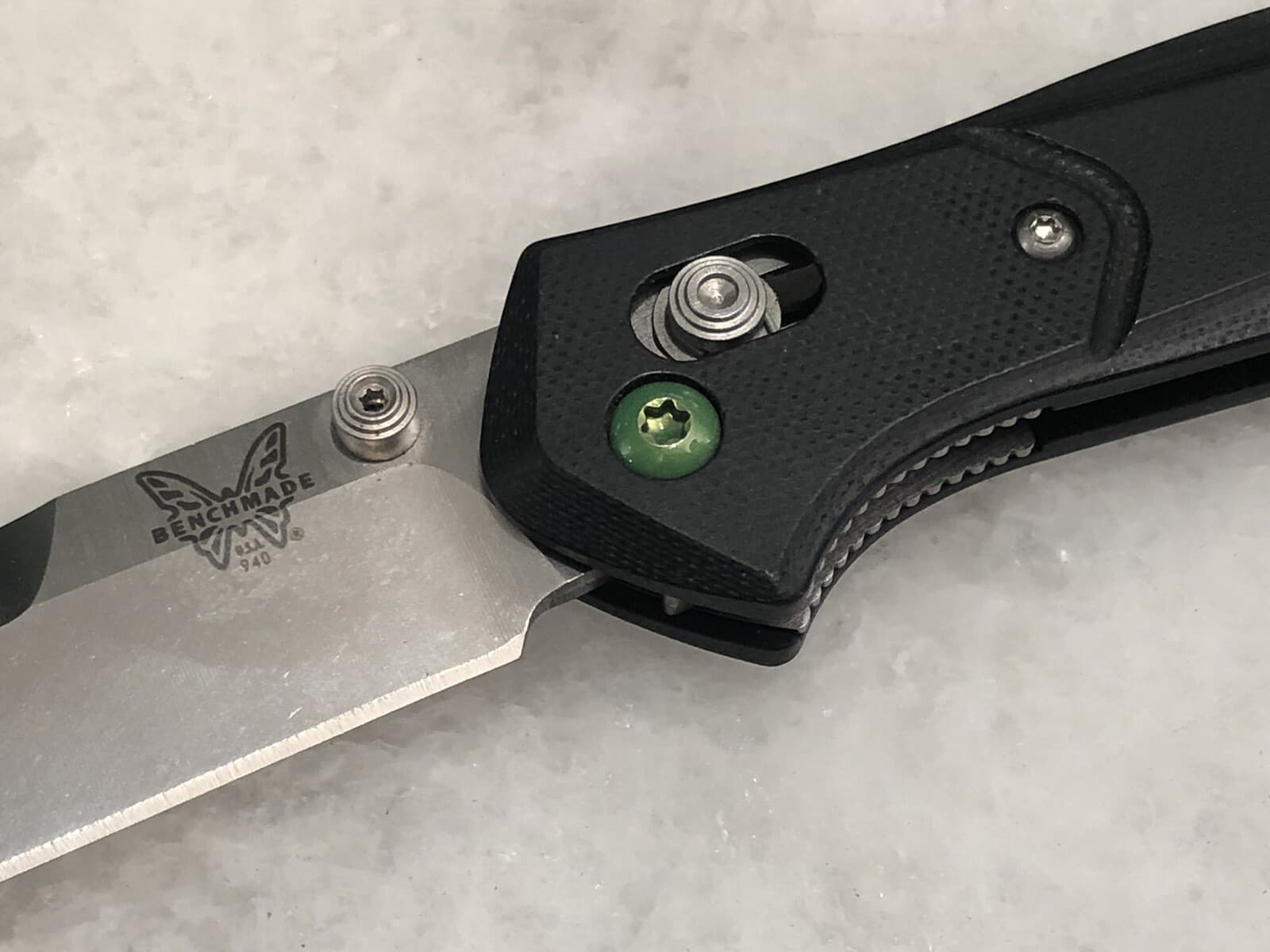 Green Stainless Steel Pivot Screw For Benchmade Osborne 940-2 G10 Knife - 1pc 5