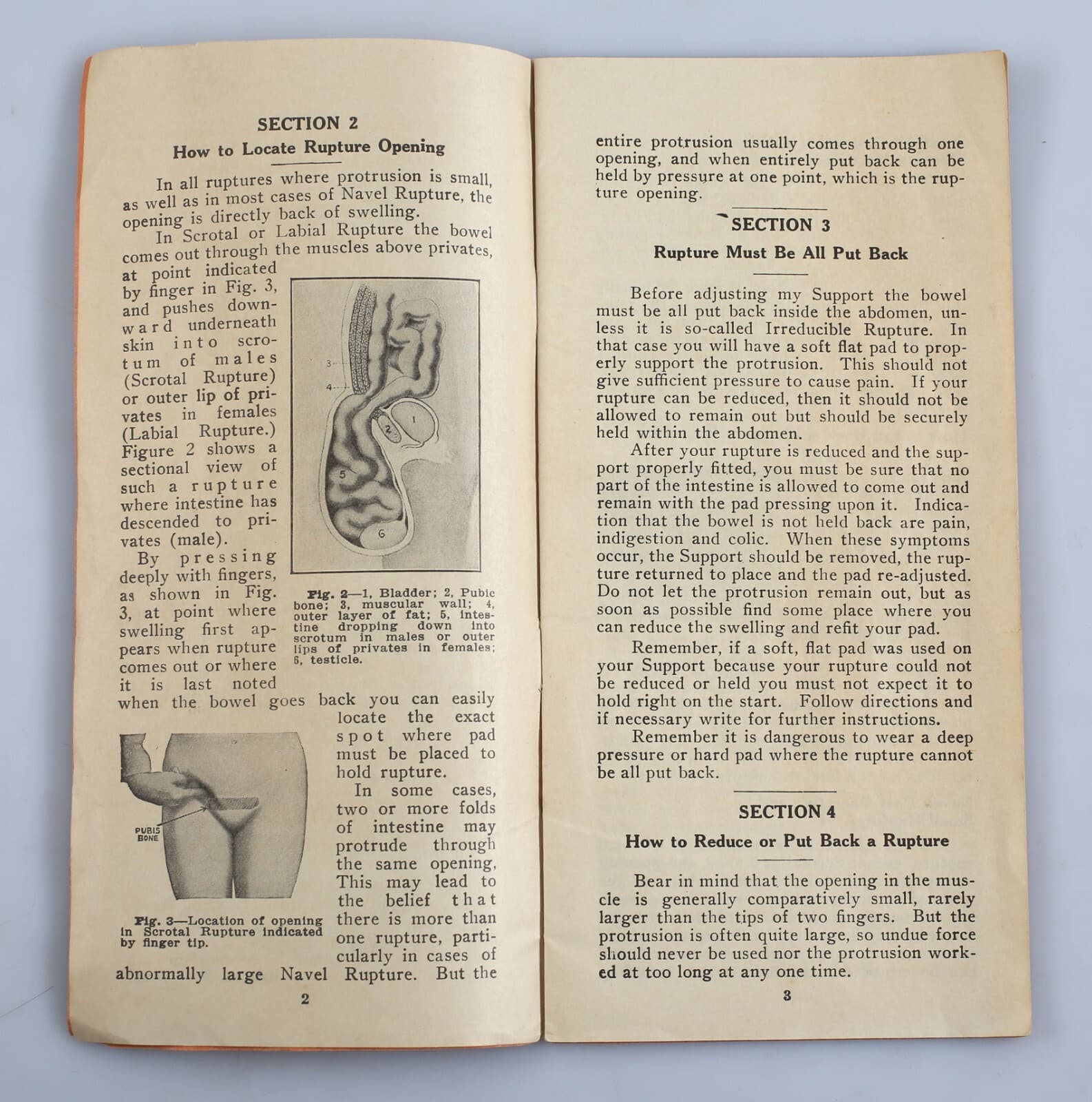 Vintage 1926 William Rice Book of Directions For Rupture Hernia Care Adams NY 4