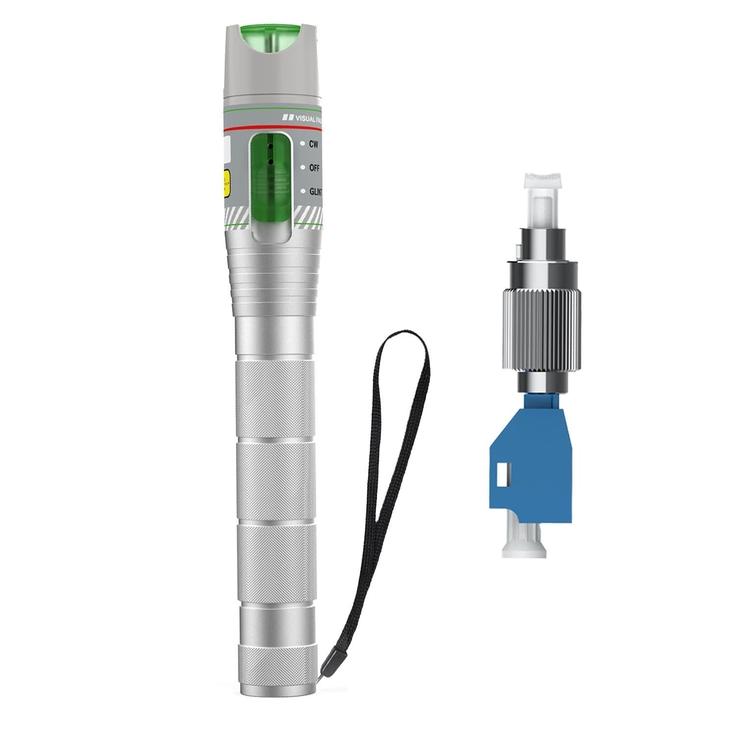 100KM Visual Fault Locator for Fiber Optic Cables, VFL Supports FC/ST/SC/LC I... 2