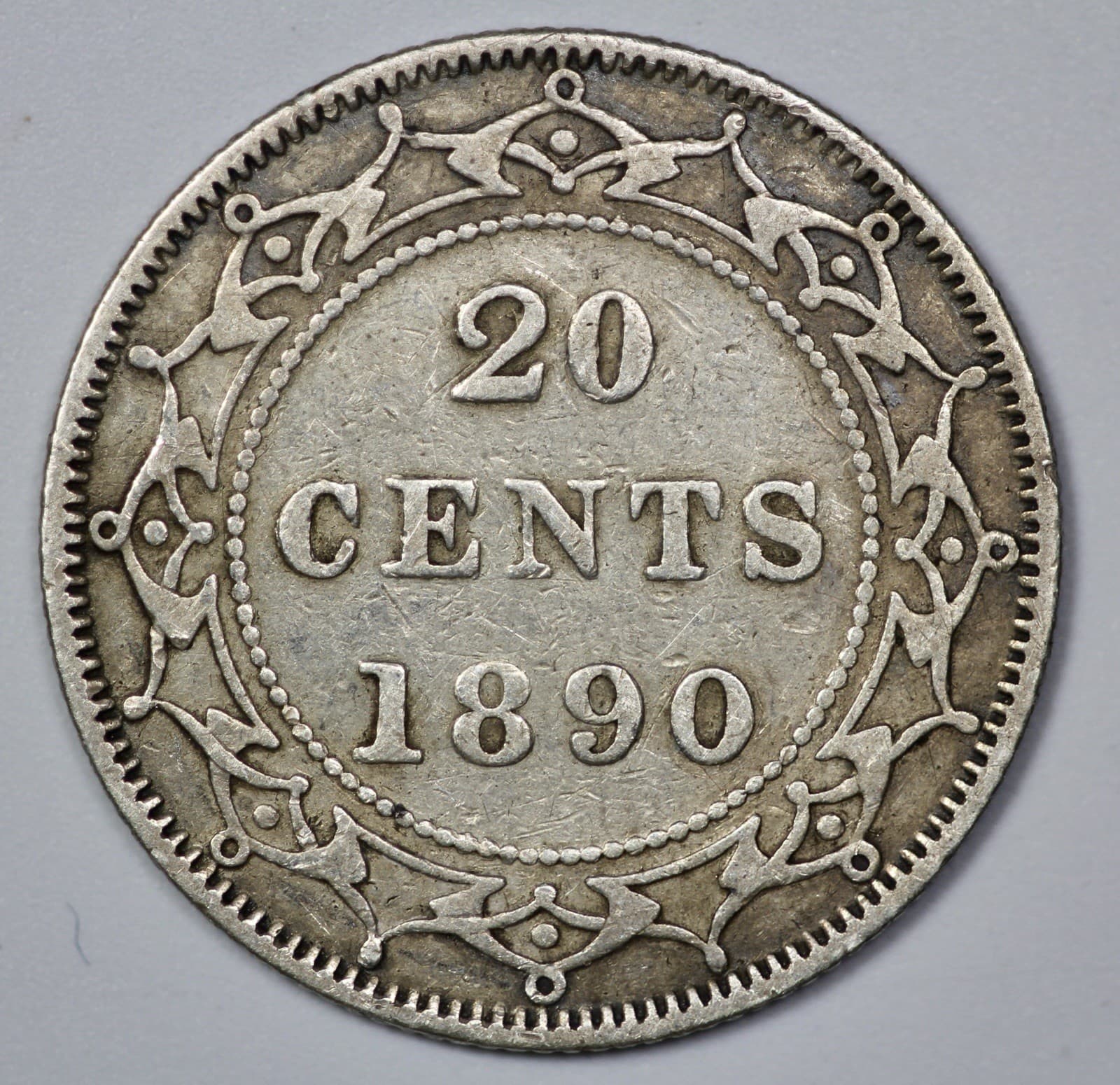 1890 Canada Newfoundland 20c Twenty Cents 2