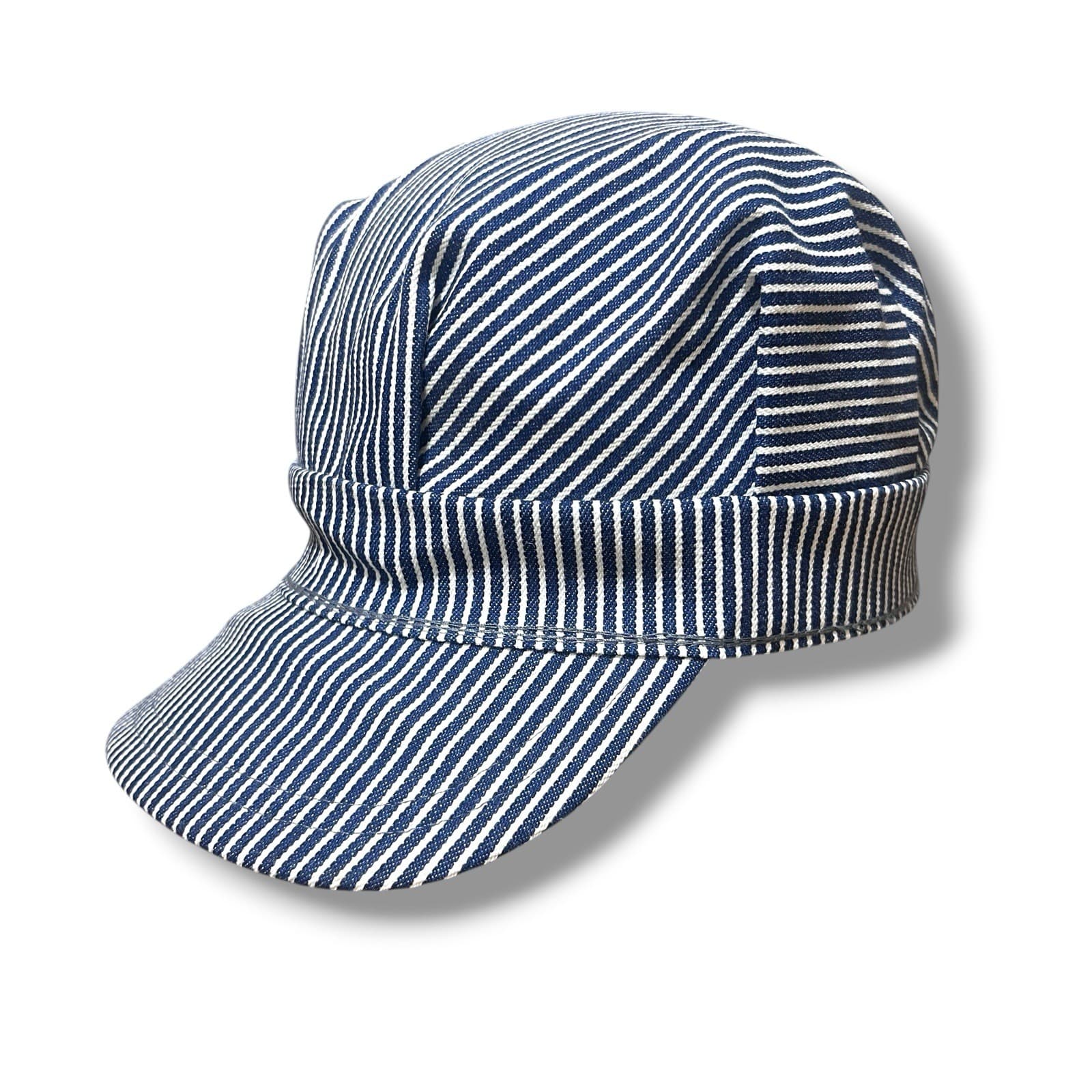 Vintage Train Engineer Hat Railway Utility Cap Sanforized 7 1/2 Conductor USA 4