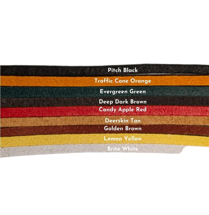 NEW 2024 COLORS! Rawhide Leather Shoe Laces 1/8" x 72" Singles, Pairs, Wholesale 2