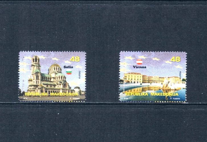 $3.75 Scott Value - 2018 MACEDONIA Architecture Europe CV MNH NH UMM 3