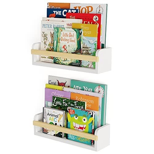  Florida 24 inch Wall Bookshelf for Kids Room, Floating Shelves Nursery Decor,  2