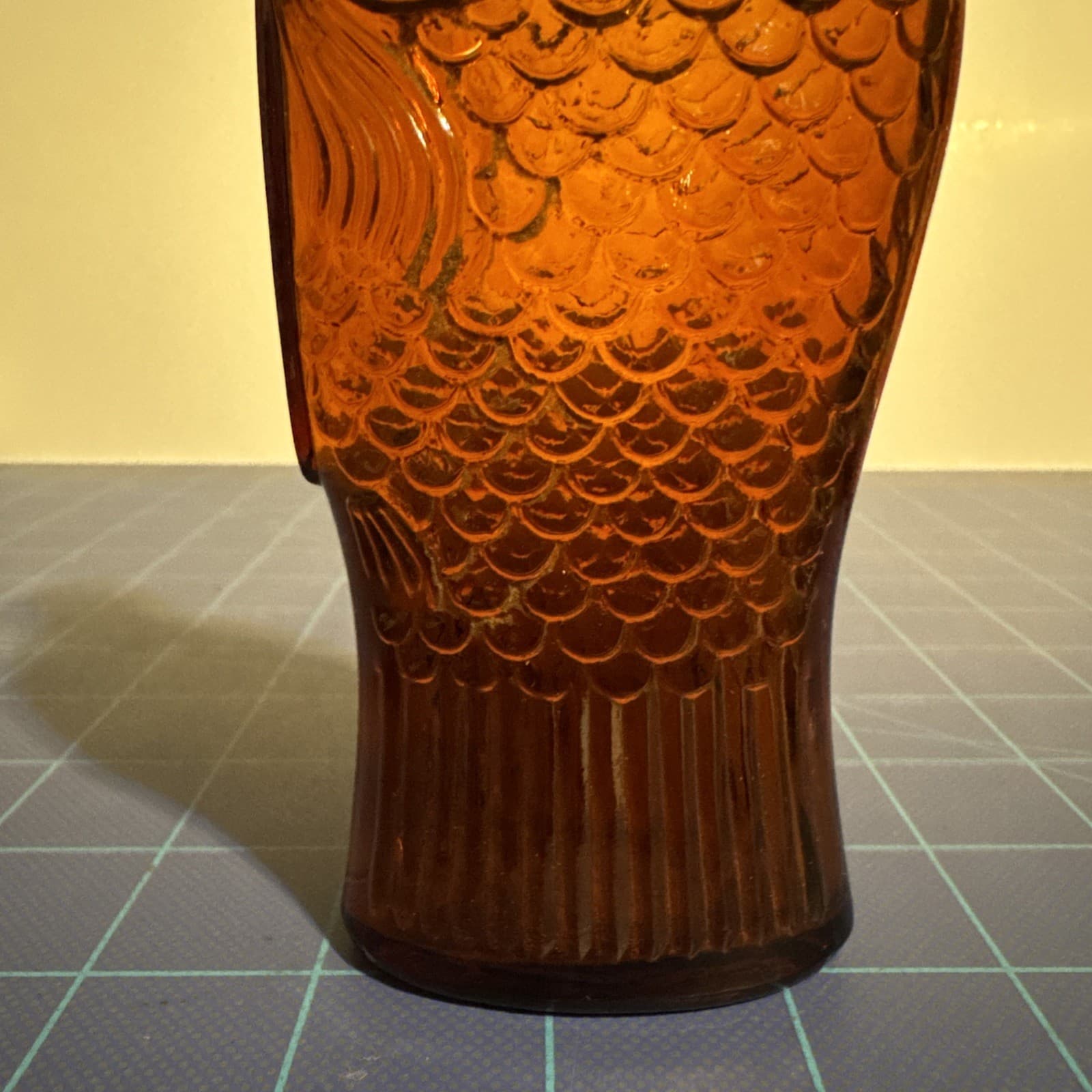 Vintage 6.25” Dr Fisch’s Cod Liver Oil Amber Bottle, 1920s, Clean 2