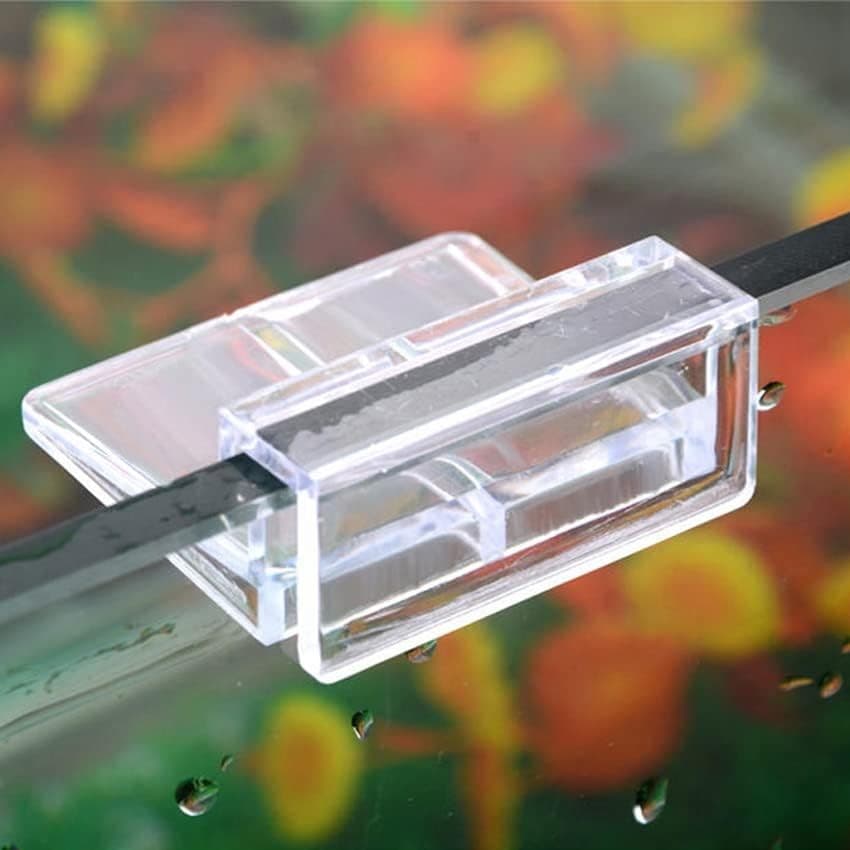 JianLing 8pcs Aquarium Glass Cover Clip Clear Acrylic Support Holder for...  4
