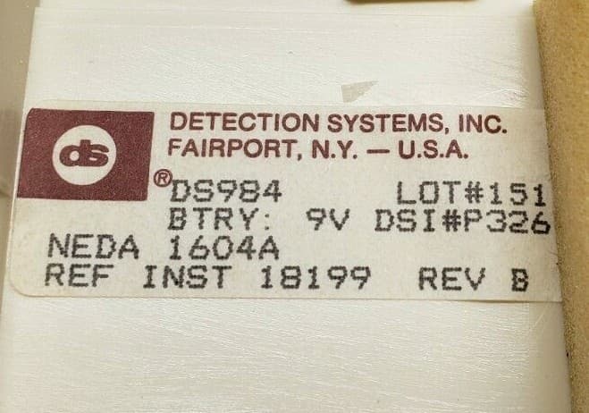 NEW ITT DETECTION SYSTEMS PASSIVE INFRARED INTRUSION DETECTOR 9V DS984 5