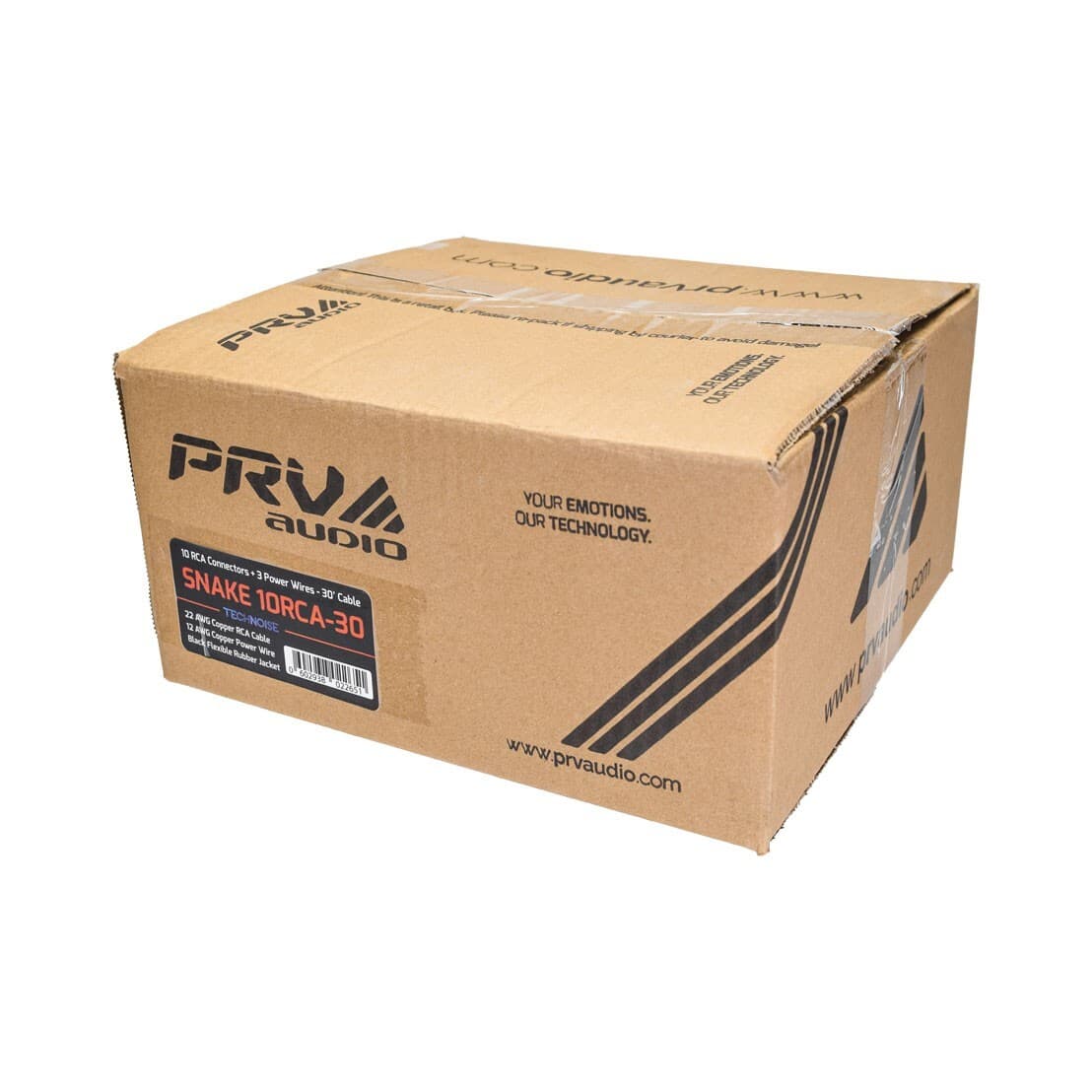 PRV Audio SNAKE 10RCA-30 Car Audio 30 Ft Medusa Cable 10 RCA Channels + 3 Power 5