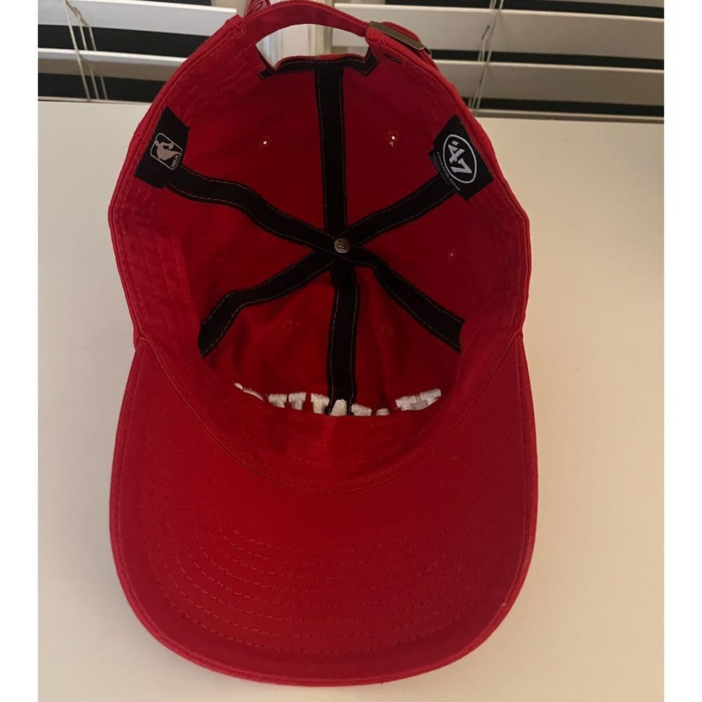 47 Brand Atlanta Hawks NBA Baseball Cap Red White Adjustable Hat Sports Fan Gear 5