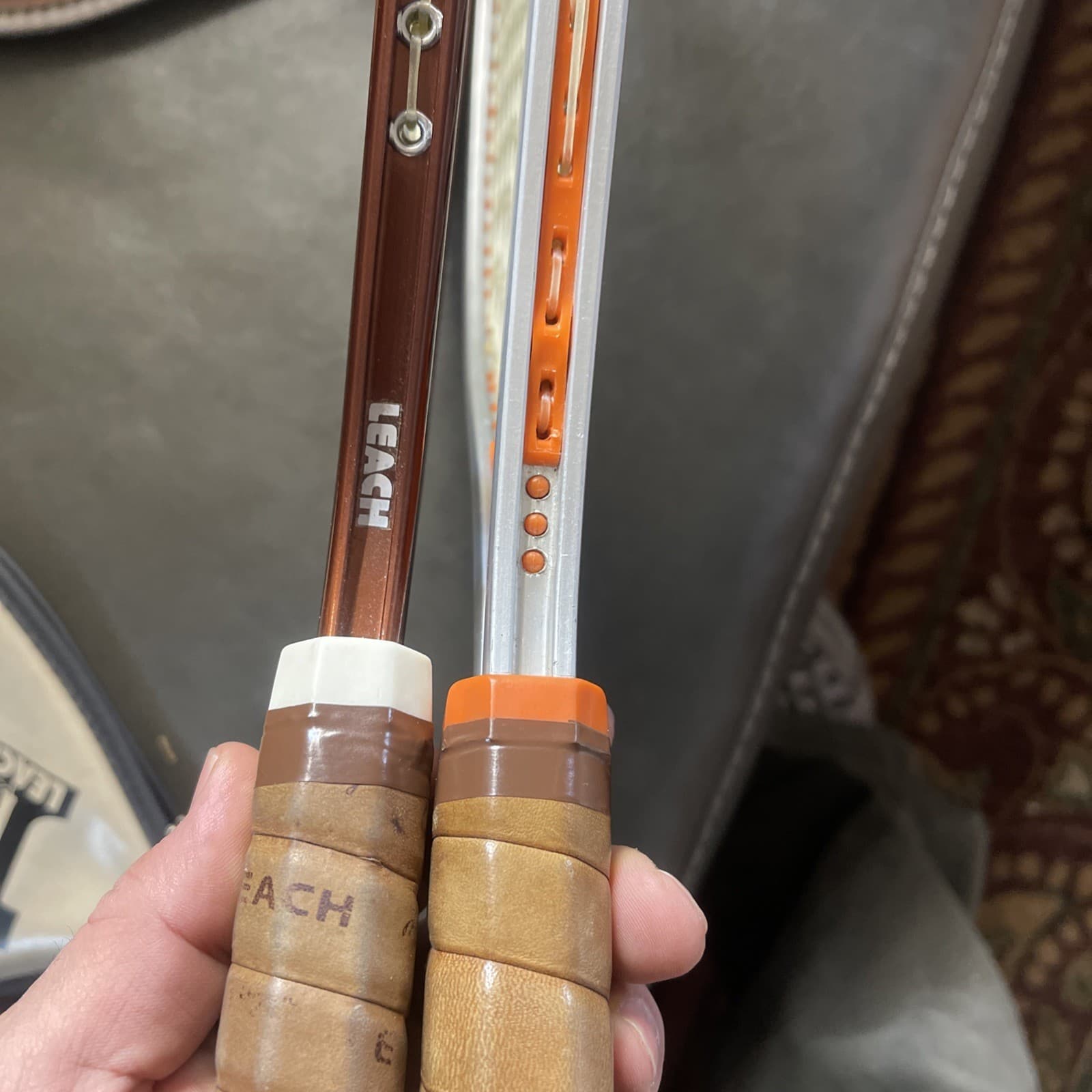 Extelon Xpre Graphite, 2 Leach Rackets Set Of 3. Used Good Condition. Cases Also 5