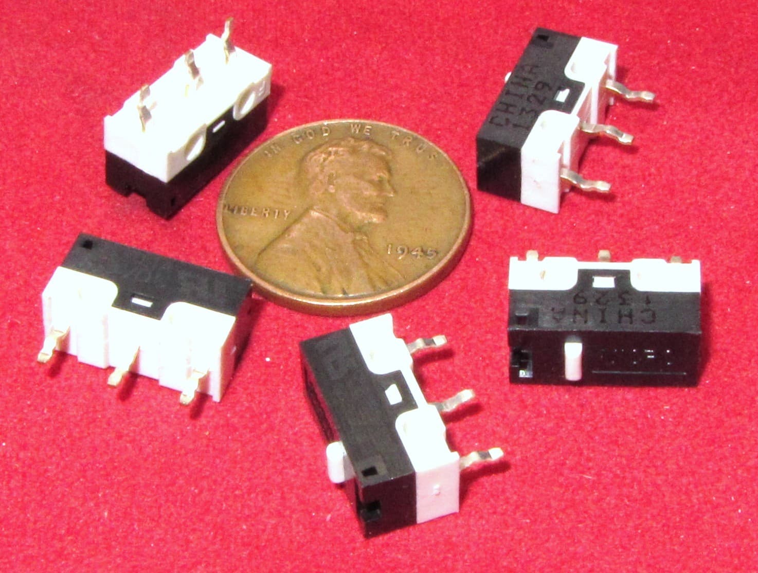 5 pcs Honeywell ZX10 MicroSwitch Momentary .1A 48VDC 125VAC Plunger SPDT Micro P