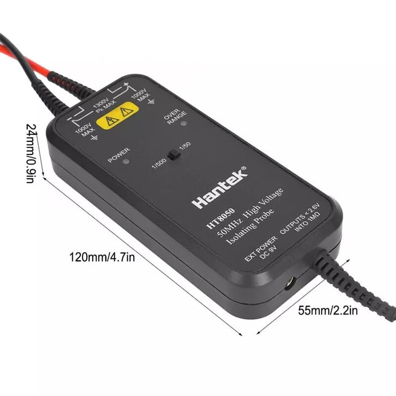 HT8050/8100 High Voltage Differential Probe 50MHz/100MHz Attenuation 1/50 1/500