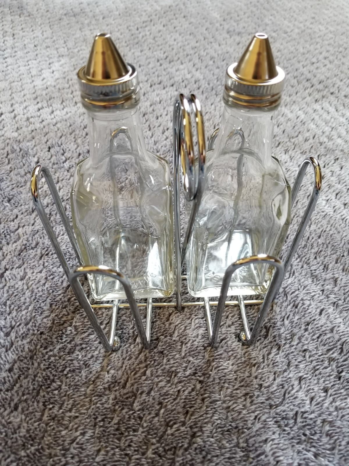 Tablecraft Oil and Vinegar Cruet Rack Set
