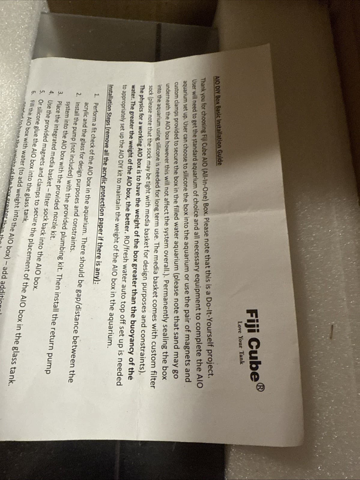 Fiji Cube AIO DIy Kit IB10-40g breeder 5