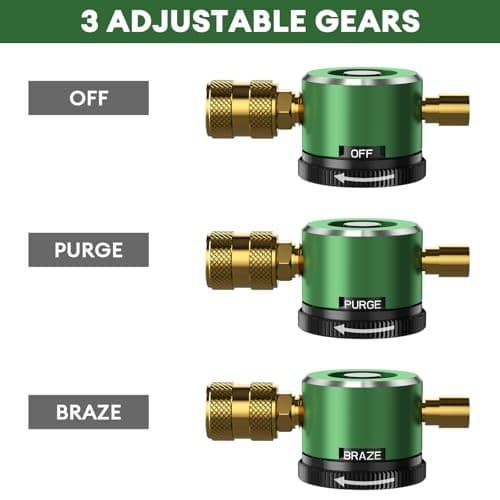 Nitrogen Regulator HVAC Nitrogen Purge Regulator Nitrogen Tank Regulator Tool  5