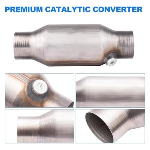 2.5 Inch Catalytic Converter 1 Pcs High Flow Universal Catalytic 2.5 inch 4