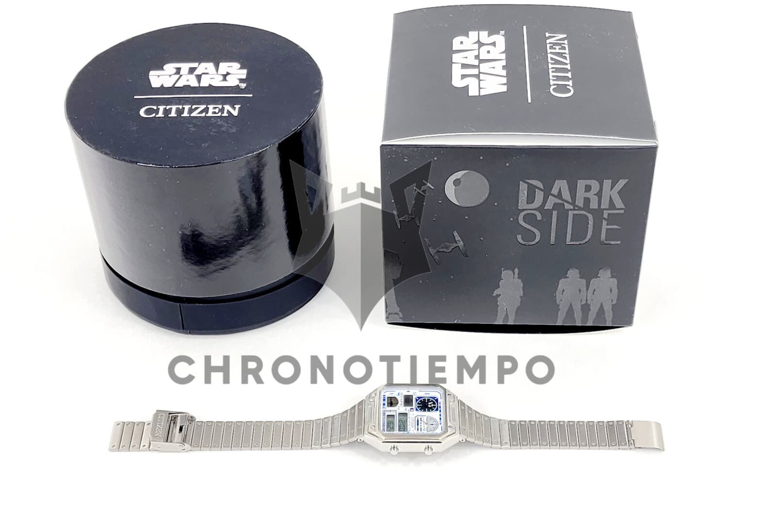Citizen Star Wars R2-D2 Droid Ana-Digi Quartz Stainless Steel Silver Watch R2D2 6