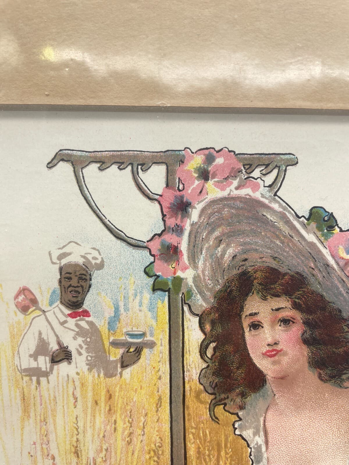 1902 Cream of Wheat Magazine Ad Mistress Mary Matted 3