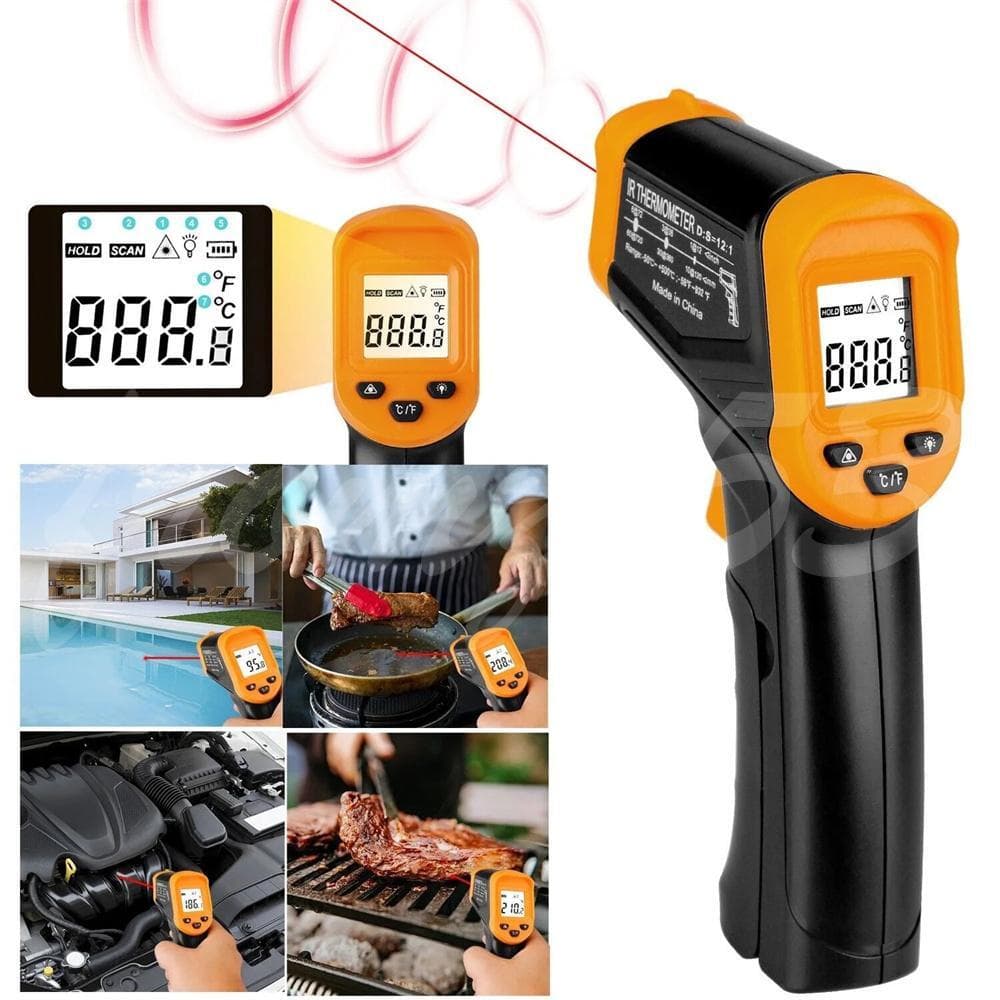 LCD Digital Non-contact Laser IR Infrared Thermometer Temp Meter Temperature Gun