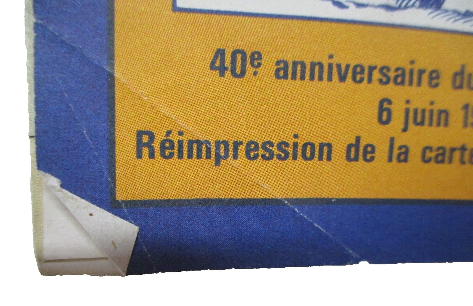 1944 Battle of Normandy Map 102 Michelin Tires 1988 reprint of 1947 map 2