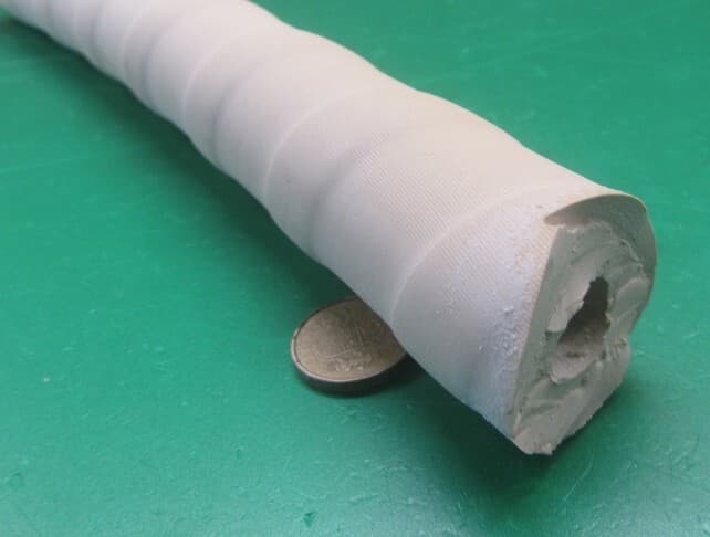 Gum Rubber Tubing,Vacuum Rated,Tan, 1 5/8" x 5/8" ID x 3/8" Wall x 5 Ft Length 5