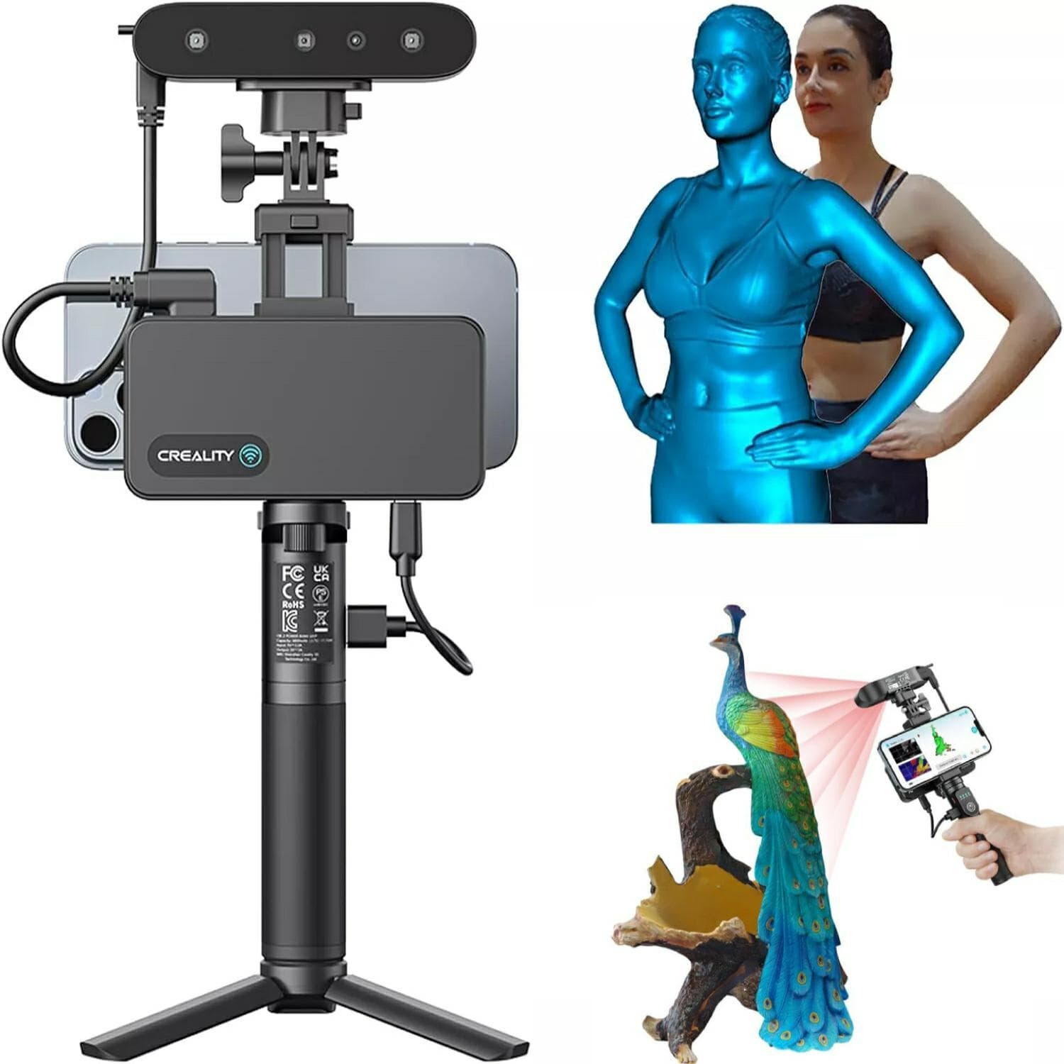 Open Box Creality Ferret Pro 3D Scanner Portable Handheld Anti-shake Tracking