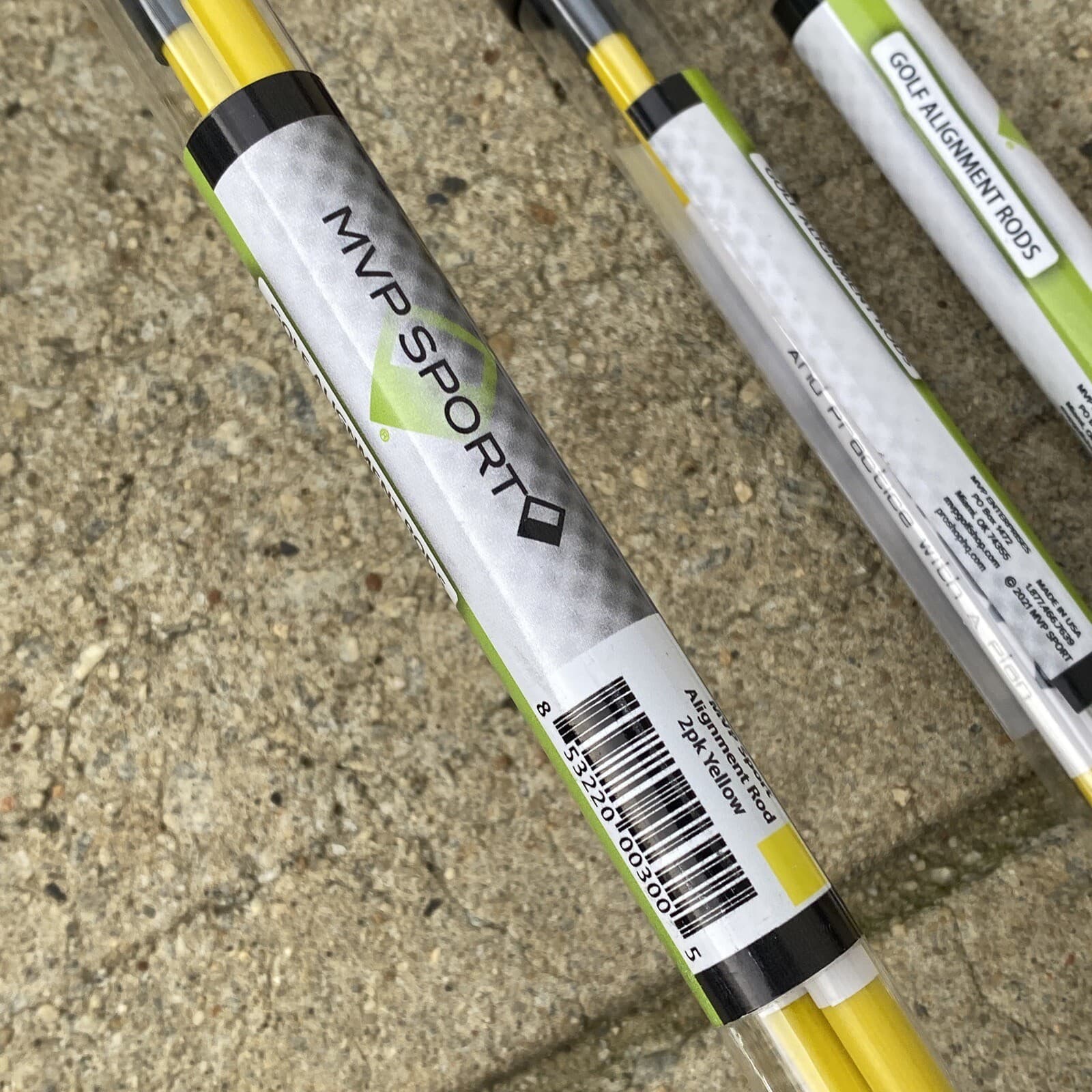 PACK OF 3, (6 RODS TOTAL) MORODZ ALIGNMENT ROD / TRAINING AID  - YELLOW 4
